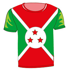 Image showing T-shirt flag Burundi