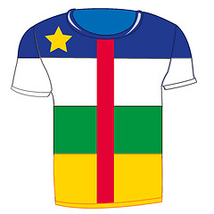 Image showing T-shirt flag Central Africa