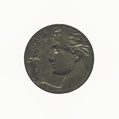 Image showing Vintage Coin isolated