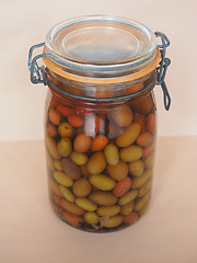 Image showing Olives vegetables in brine