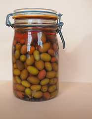 Image showing Olives vegetables in brine