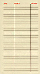 Image showing Blank address book