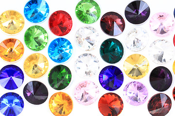 Image showing color glass diamonds