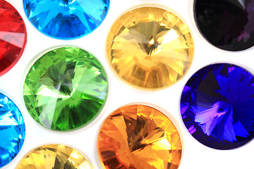 Image showing color glass diamonds