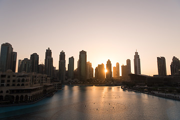 Image showing musical fountain in Dubai