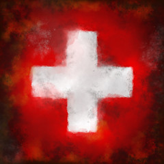 Image showing flag of switzerland