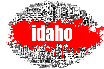 Image showing Idaho word cloud design