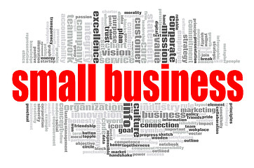 Image showing Small business word cloud