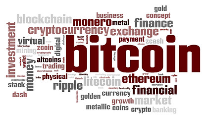 Image showing Bitcoin word cloud