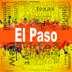 Image showing El Paso word cloud design
