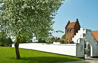 Image showing Sollerod church in spring
