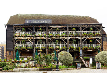 Image showing The Dickens Inn, historical pub in London