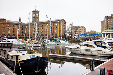 Image showing St Katharine Docks in London