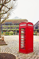 Image showing Red phone box in London, UK