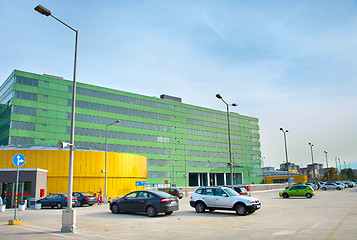 Image showing Shopping mall car parking