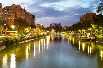 Image showing Bucharest Downtown at twilight. Romania