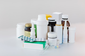 Image showing packs of different pills and medicine