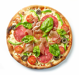 Image showing Freshly baked pizza