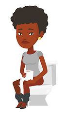 Image showing Woman suffering from diarrhea or constipation.