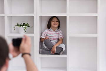 Image showing Photoshooting with kid model