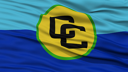 Image showing Closeup CARICOM Flag