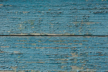 Image showing Vintage wood background with peeling paint.