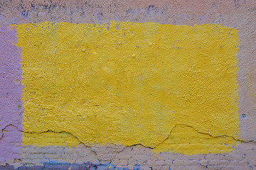 Image showing Background of old yellow painted