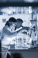 Image showing Health care researchers working in scientific laboratory.