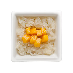 Image showing Thai mango sticky rice