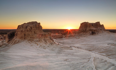 Image showing Sunset at Mungo