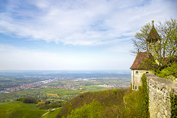 Image showing a panoramic view from Castle Teck Germany