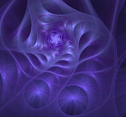 Image showing Purple spiral fractal picture