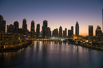 Image showing musical fountain in Dubai