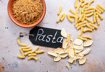 Image showing raw pasta