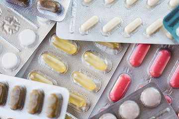 Image showing different pills and capsules of drugs