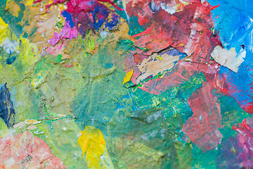 Image showing close up of colorful painting