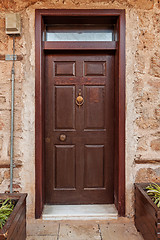 Image showing Old grunge wooden door