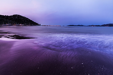 Image showing Sunrise over the sea