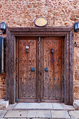 Image showing Old grunge wooden door