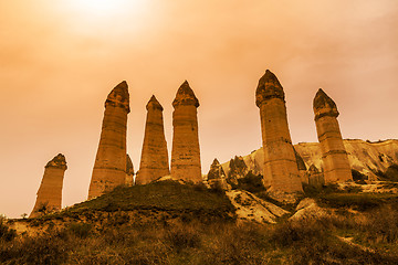 Image showing Love valley near Goreme, Turkey