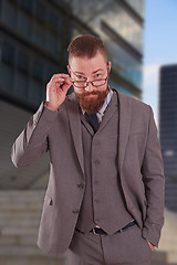 Image showing Business man with glasses