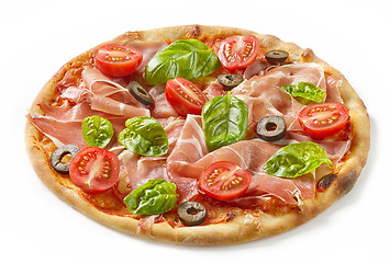 Image showing Freshly baked pizza