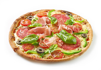 Image showing Freshly baked pizza