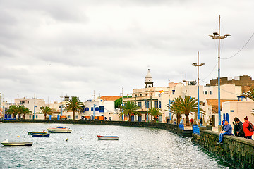 Image showing Fishing boats in the laguna 