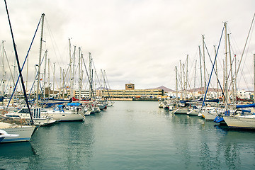 Image showing Yacht dock in Arrecife 