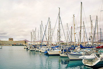 Image showing Yacht dock in Arrecife 