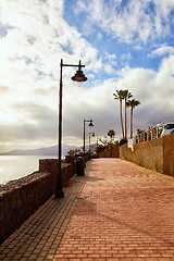 Image showing Walking street in Puerto del Carmen, Lanzarote Island