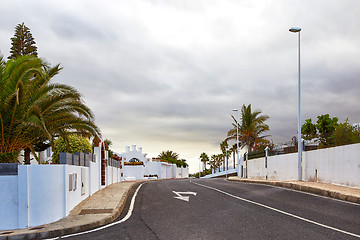 Image showing Street view of Puerto del Carmen, Lanzarote Island