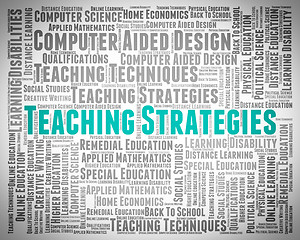 Image showing Teaching Strategies Means Business Strategy And Coach