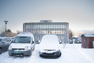 Image showing Snowy Parking